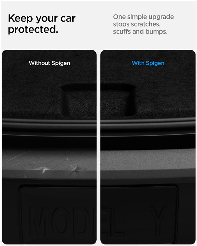 Spigen Rear Bumper Protector TG200-YJ, matte black - Tesla Model Y (Juniper)