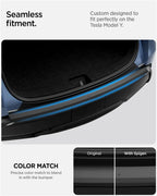 Spigen Rear Bumper Protector TG200-YJ, matte black - Tesla Model Y (Juniper)