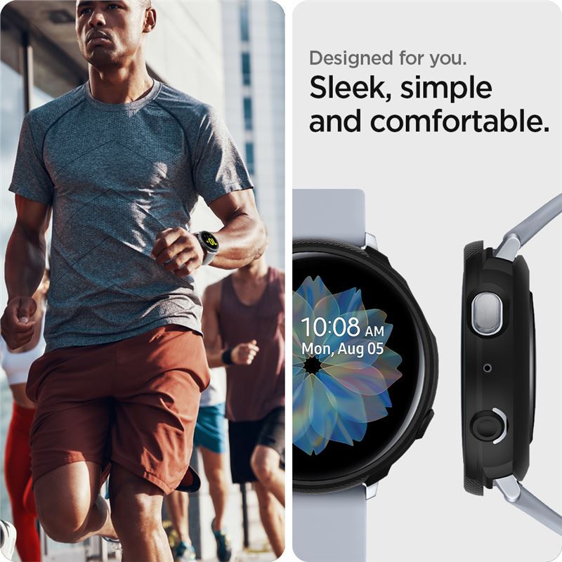 Spigen Liquid Air, matná čierna – Samsung Galaxy Watch Active2 40 mm