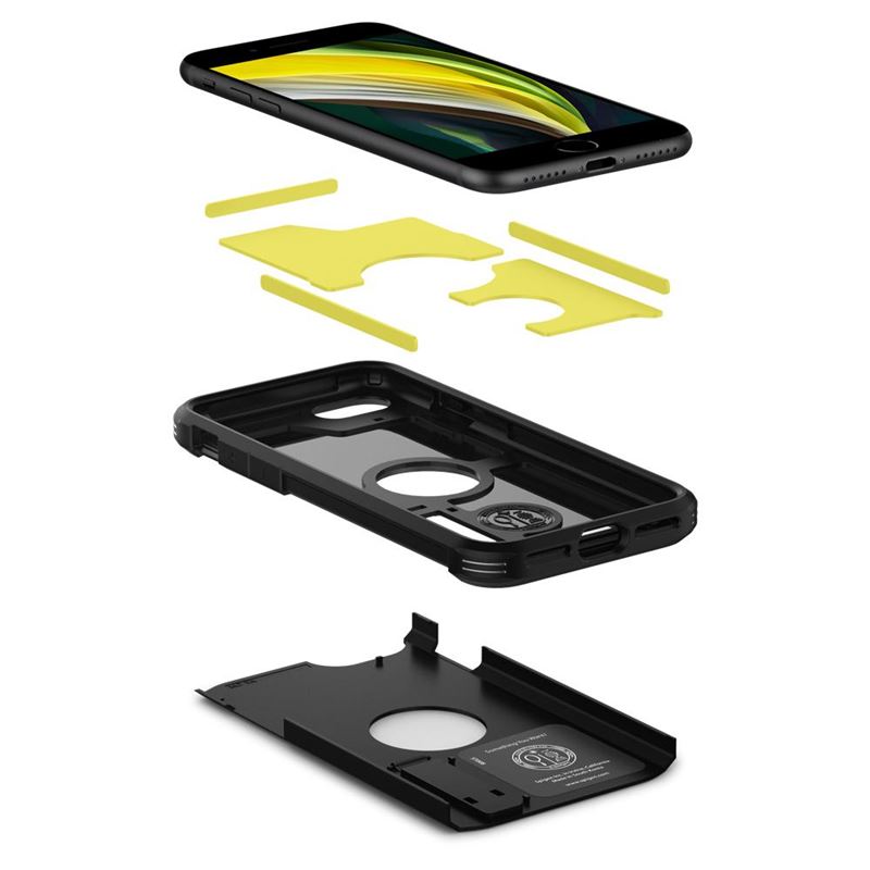 Spigen Tough Armor, black - iPhone SE