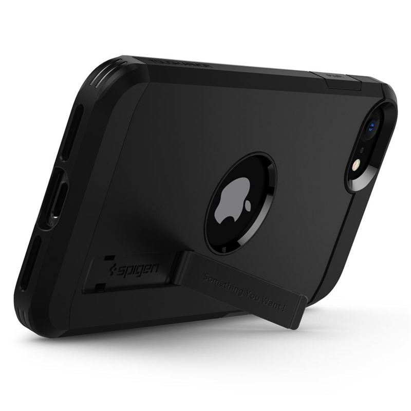 Spigen Tough Armor, black - iPhone SE