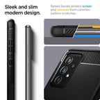 Spigen Rugged Armor, black - Samsung Galaxy A52s 5G/Galaxy A52 (LTE/5G)