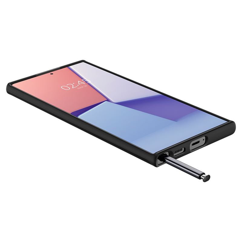 Spigen Thin Fit, čierny - Samsung Galaxy S22 Ultra