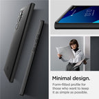 Spigen Thin Fit, čierny - Samsung Galaxy S22 Ultra