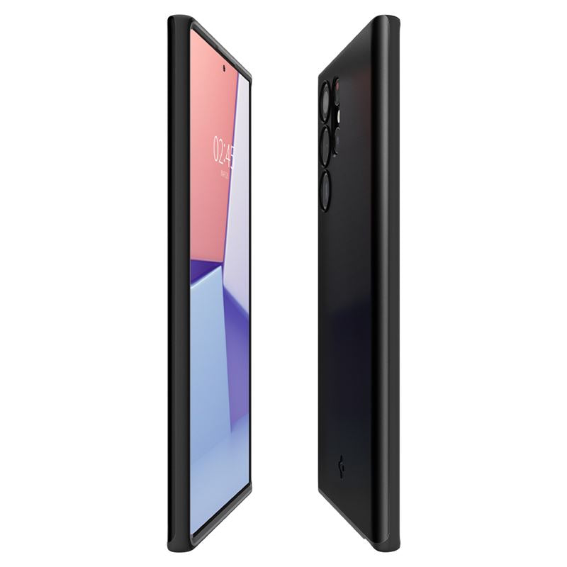 Spigen Thin Fit, čierny - Samsung Galaxy S22 Ultra