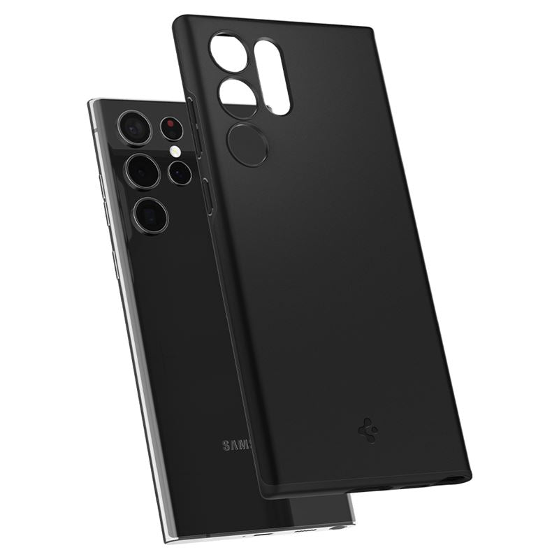 Spigen Thin Fit, čierny - Samsung Galaxy S22 Ultra