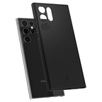 Spigen Thin Fit, čierny - Samsung Galaxy S22 Ultra