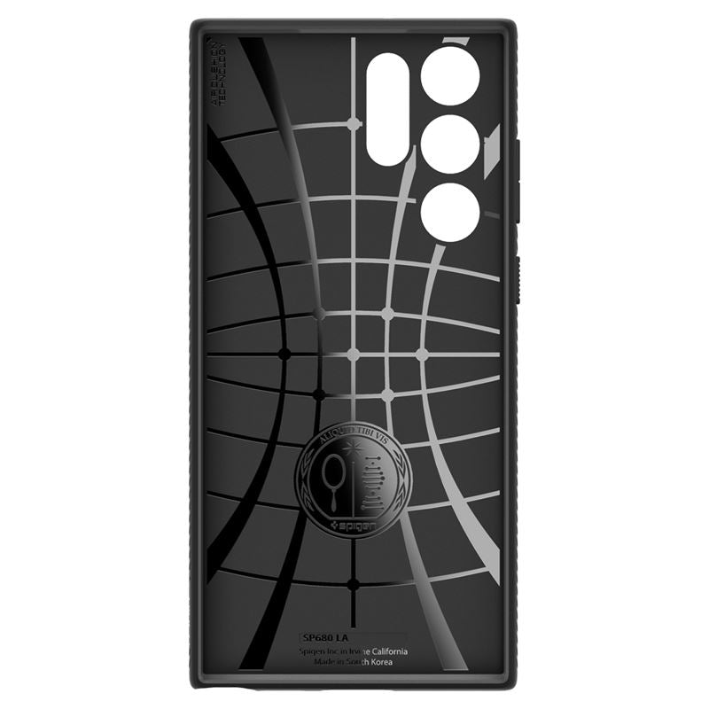 Spigen Liquid Air, matte black - Samsung Galaxy S22 Ultra