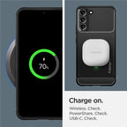 Spigen Rugged Armor, matná čierna - Samsung Galaxy S22