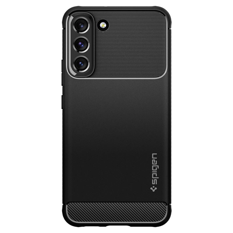 Spigen Rugged Armor, matná čierna - Samsung Galaxy S22