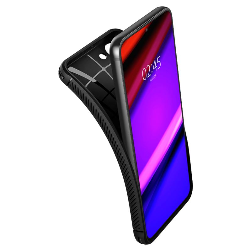 Spigen Rugged Armor, matná čierna - Samsung Galaxy S22