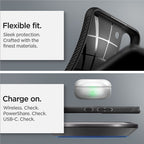 Spigen Liquid Air, matte black - Samsung Galaxy S22
