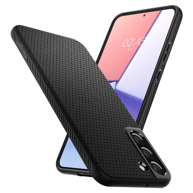 Spigen Liquid Air, matte black - Samsung Galaxy S22