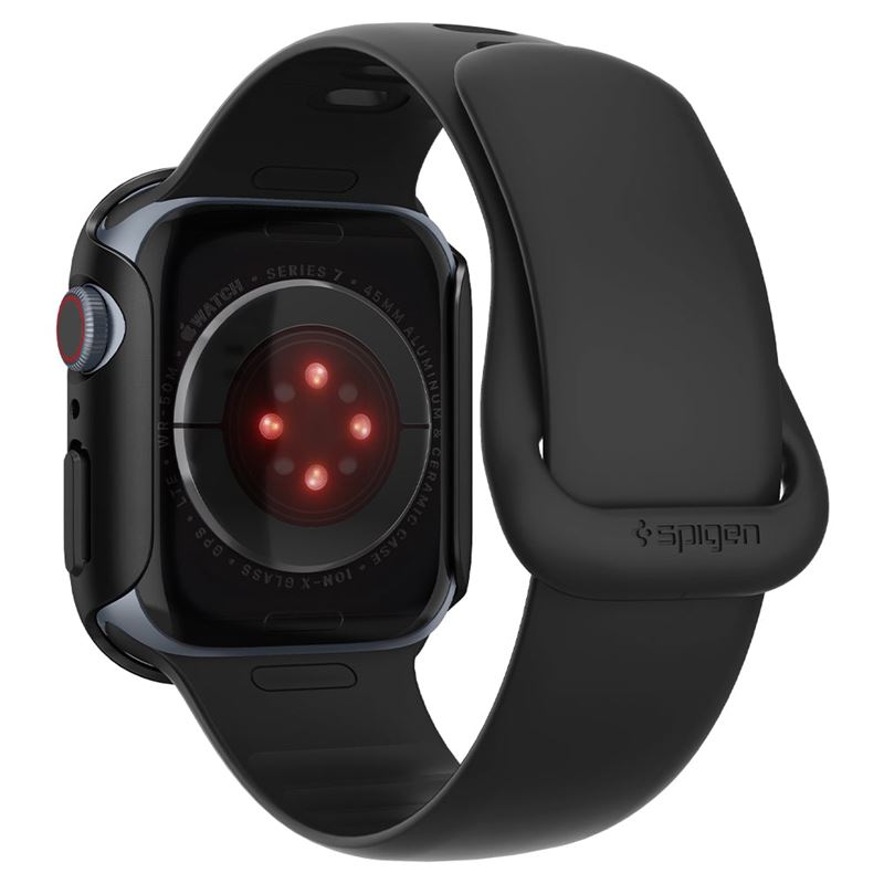 Spigen Thin Fit, black - Apple Watch 9/8/7 45mm