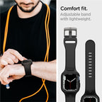 Spigen Liquid Air Pro, black - Apple Watch 9/8/7 41mm