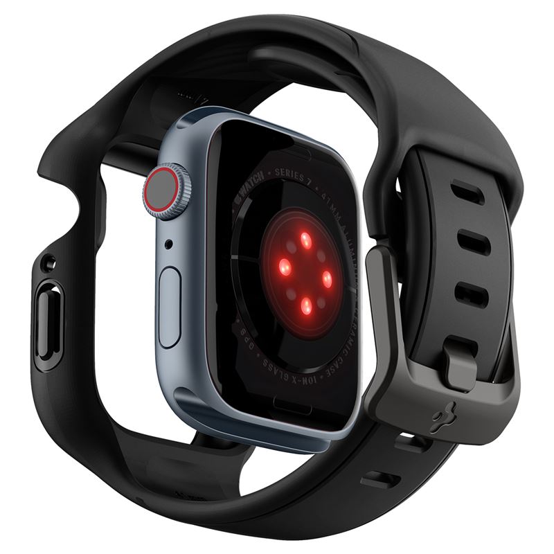Spigen Liquid Air Pro, black - Apple Watch 9/8/7 41mm