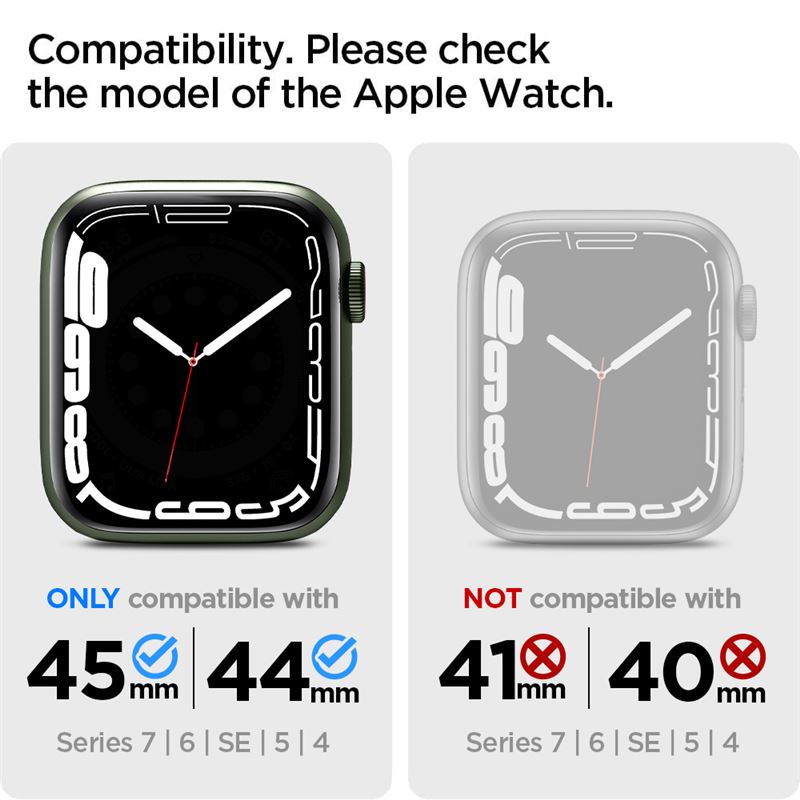 Spigen Liquid Crystal, clear - Apple Watch 45mm/44mm