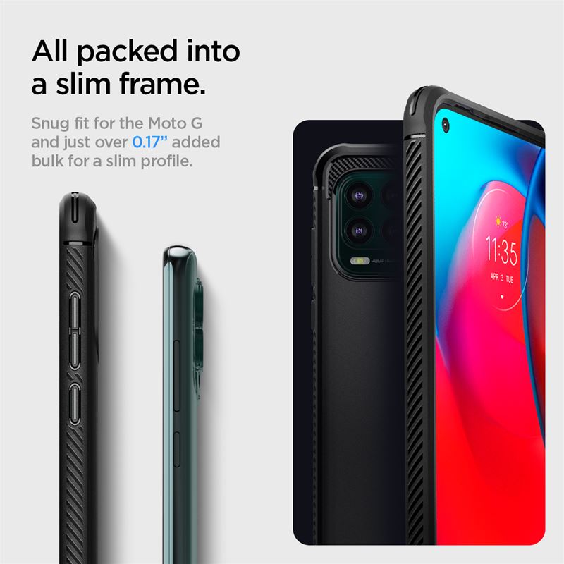 Spigen Rugged Armor, black - Motorola Moto G Stylus 5G