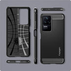Spigen Rugged Armor, matná čierna - Xiaomi POCO F4/Redmi K40S
