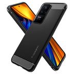 Spigen Rugged Armor, matná čierna - Xiaomi POCO F4/Redmi K40S