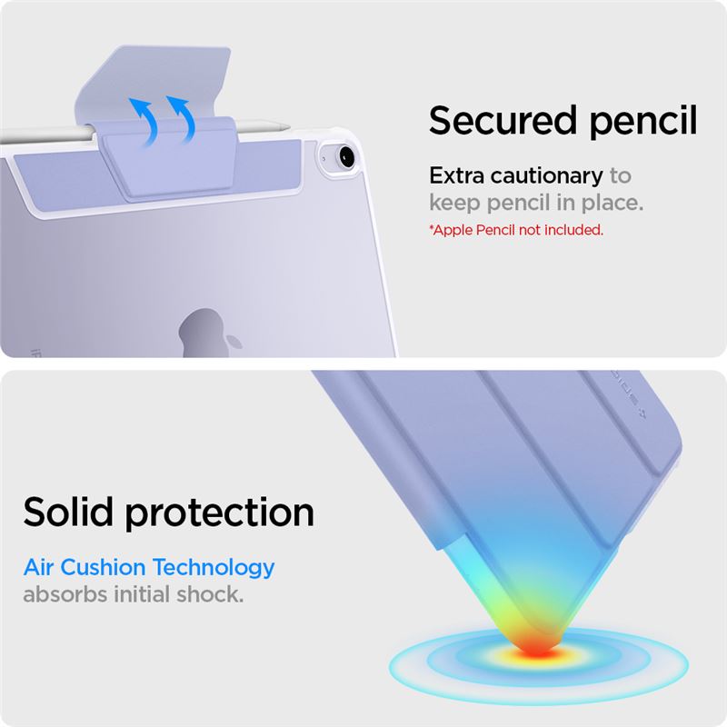 Spigen Ultra Hybrid Pro, lavender - iPad Air 10.9" (2022/2020) 11" (2026/2025/2024)