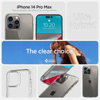 Spigen Crystal Hybrid, crystal clear - iPhone 14 Pro Max