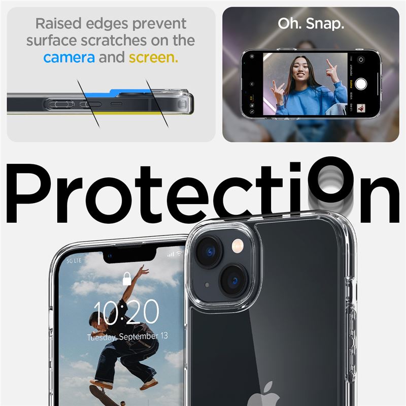Spigen Crystal Hybrid, crystal clear - iPhone 14 Plus
