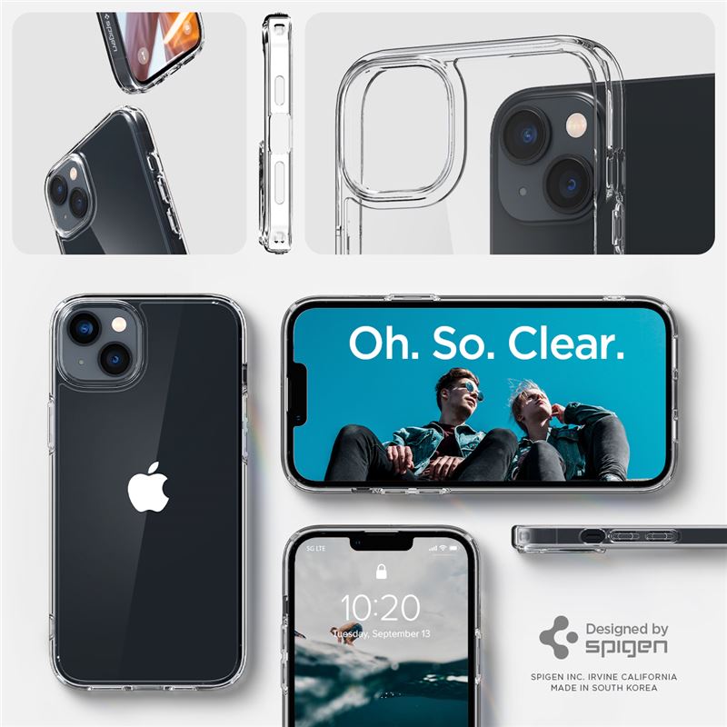 Spigen Crystal Hybrid, crystal clear - iPhone 14 Plus