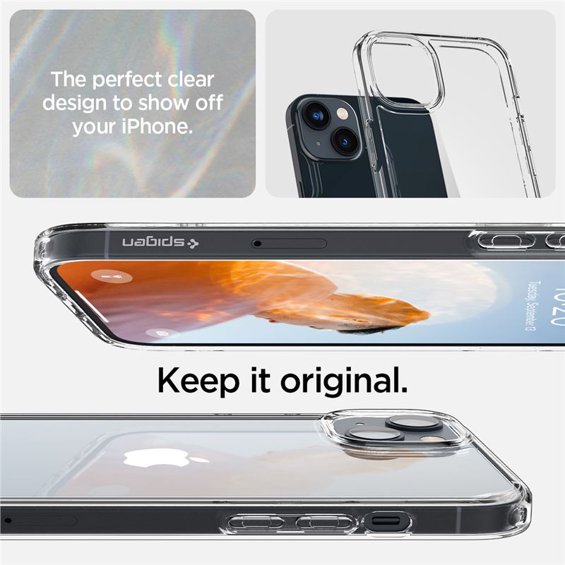 Spigen Crystal Hybrid, crystal clear - iPhone 14 Plus