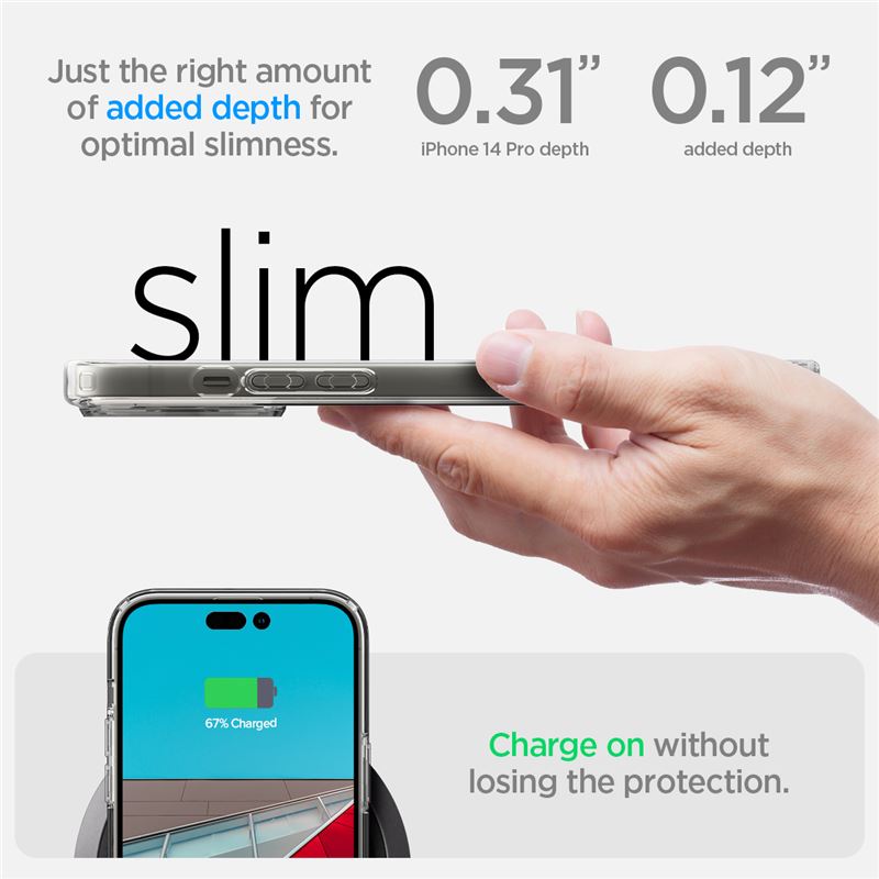 Mil-grade drop resistance certification with Air Cushion Technology® in the corners of the cover
