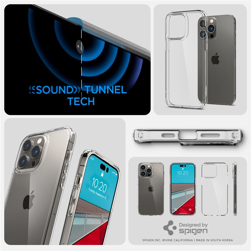 Spigen Crystal Hybrid, crystal clear - iPhone 14 Pro