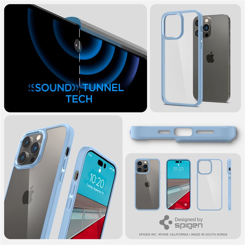 Spigen Crystal Hybrid, sierra blue - iPhone 14 Pro