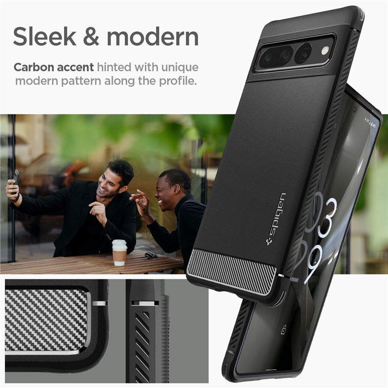 Spigen Rugged Armor, black - Google Pixel 7 Pro