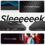 Spigen Liquid Air, matte black - iPhone 14 Pro