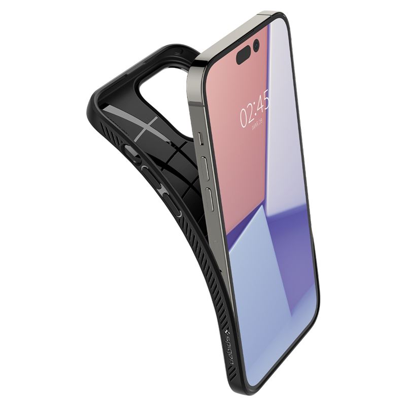 Spigen Liquid Air, matte black - iPhone 14 Pro