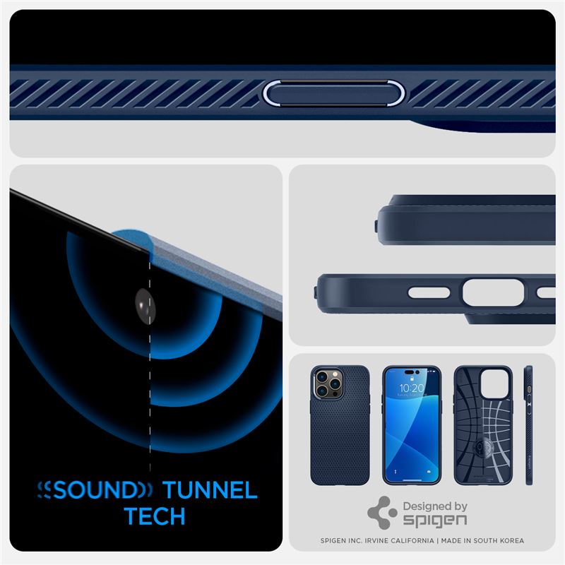 Spigen Liquid Air, navy blue - iPhone 14 Pro