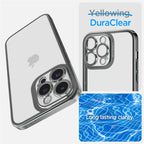 Spigen Optik Crystal, chrome gray - iPhone 14 Pro