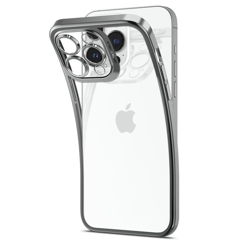 Spigen Optik Crystal, chrome gray - iPhone 14 Pro