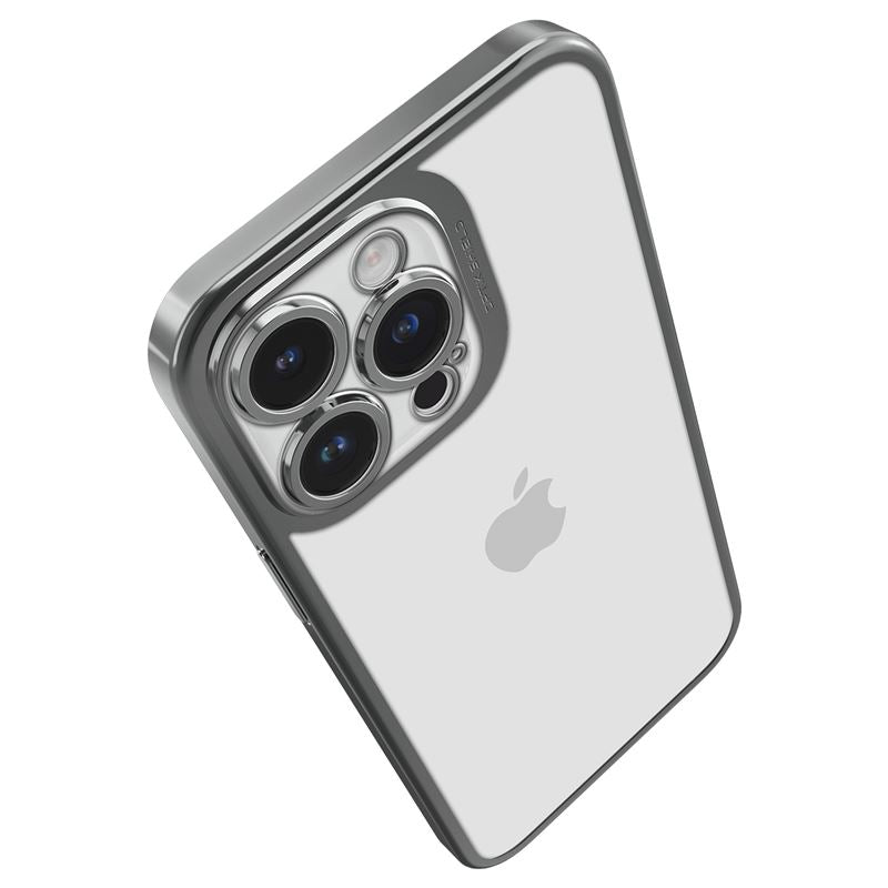Spigen Optik Crystal, chrome gray - iPhone 14 Pro