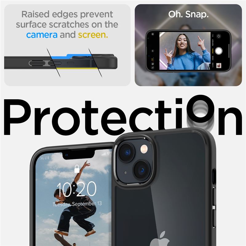 Spigen Ultra Hybrid, matte black - iPhone 14