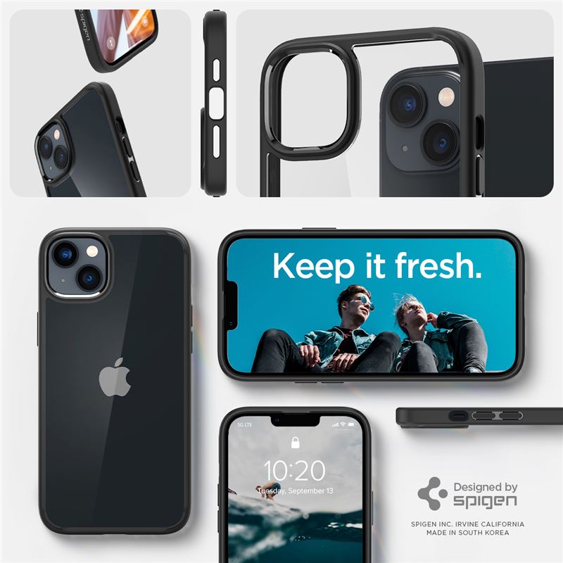 Spigen Ultra Hybrid, matte black - iPhone 14