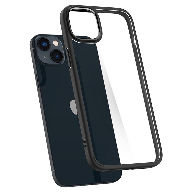 Hybrid design made of a hard back cover and a flexible frame