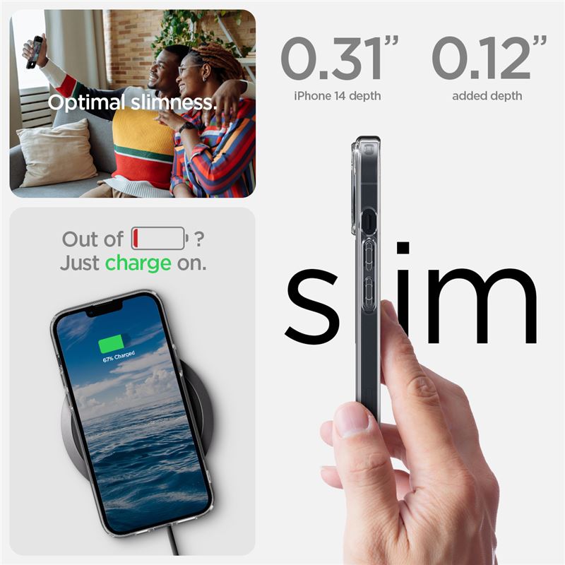 Spigen Ultra Hybrid MagSafe, white - iPhone 14