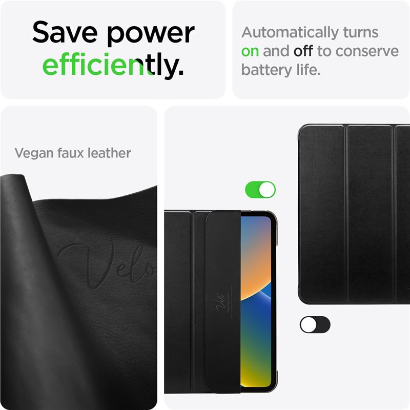 Spigen Smart Fold, black - iPad 10.9" (2022) 11" (2025)