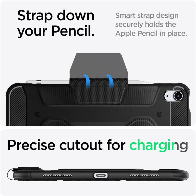 Spigen Rugged Armor Pro, black - iPad 10.9" (2022) 11"(2025)