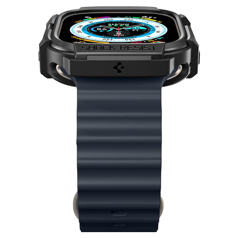 Spigen Rugged Armor, black - Apple Watch Ultra 4/3/2/1 49mm