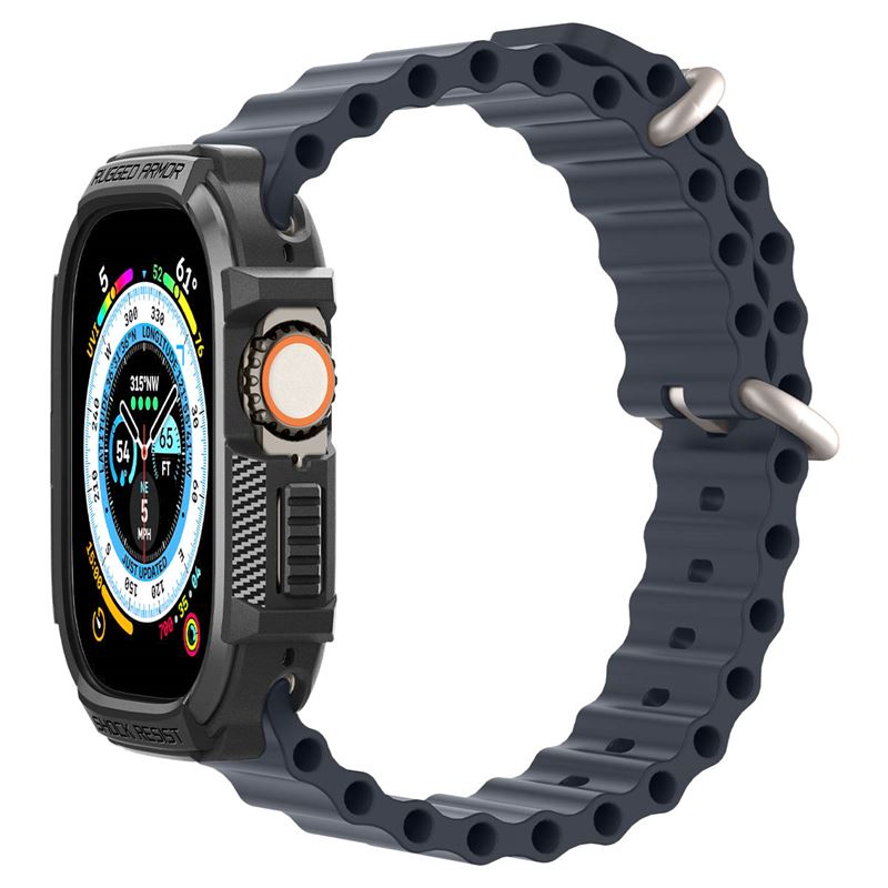 Spigen Rugged Armor, black - Apple Watch Ultra 4/3/2/1 49mm