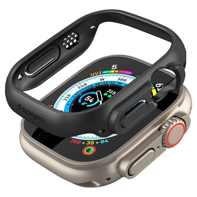 Spigen Thin Fit, čierny – Apple Watch Ultra 3/2/1