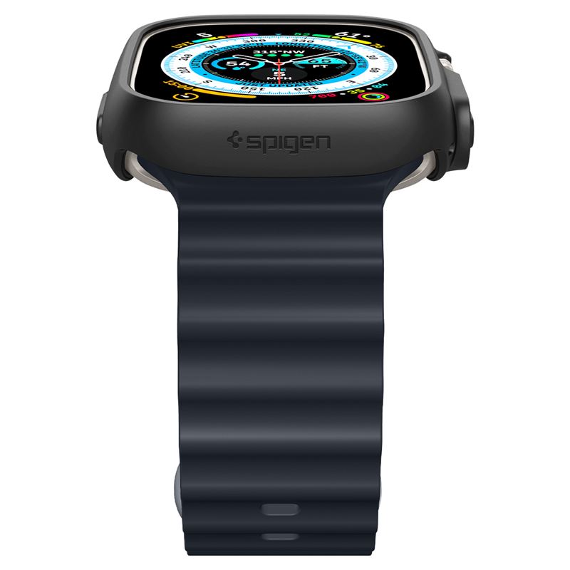 Spigen Thin Fit, čierny – Apple Watch Ultra 3/2/1