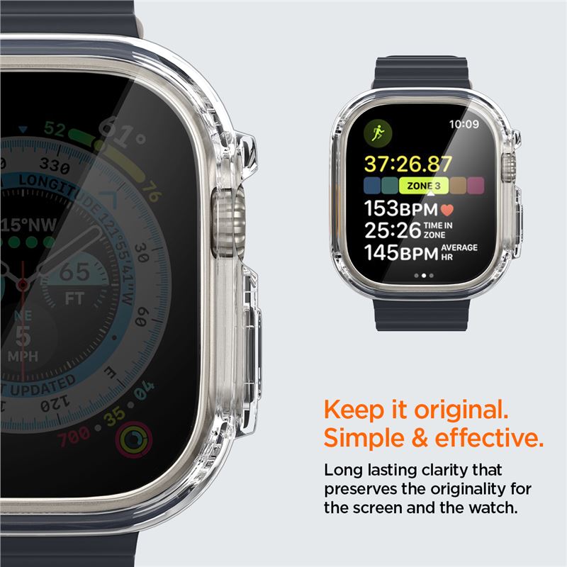 Spigen Ultra Hybrid, clear - Apple Watch Ultra 3/2/1